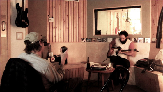Godfrey Diamond and David Bronson during the preproduction of Questions, Perfect Mixes, Brooklyn