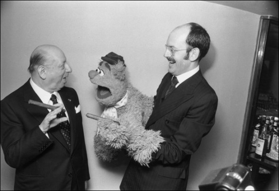 Fozzie and Frank with Muppet financier Lord Lew Grade